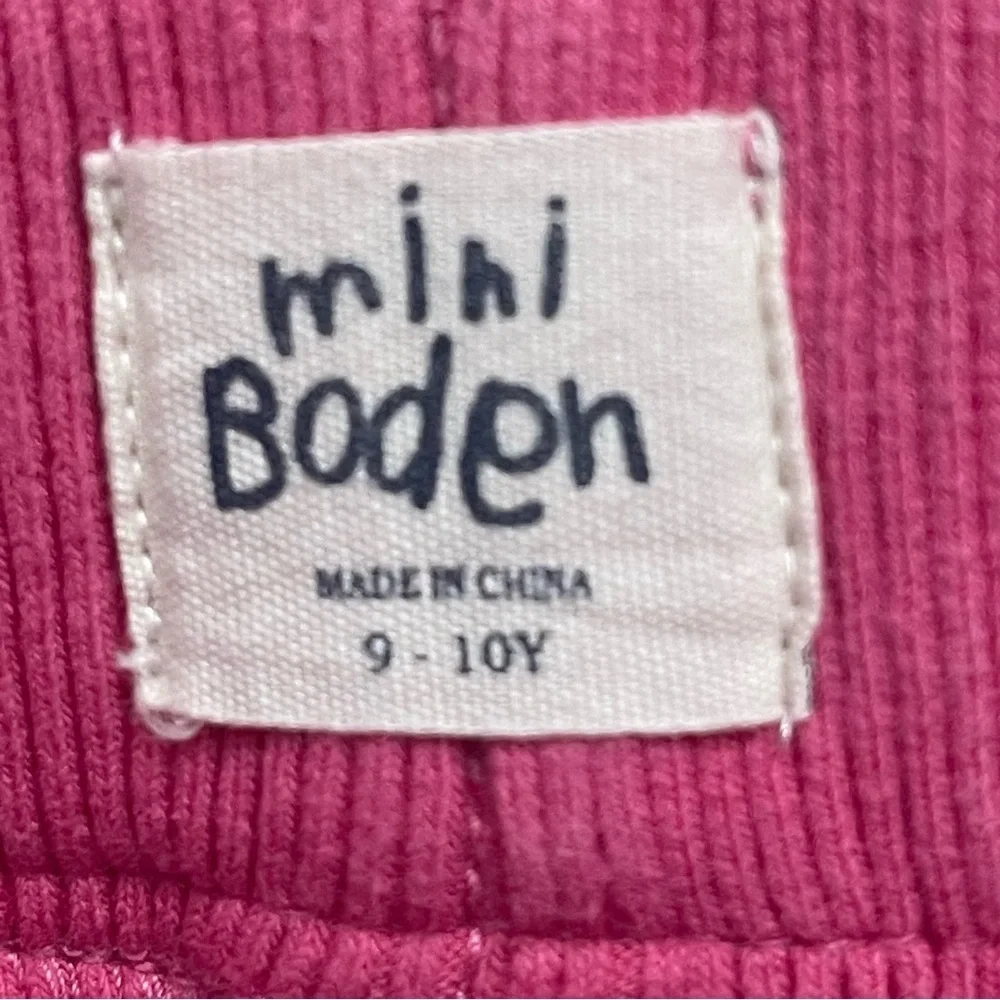 Girls Mini Boden pink corduroy skirt with flowers. Size 9-10. - Picture 4 of 6